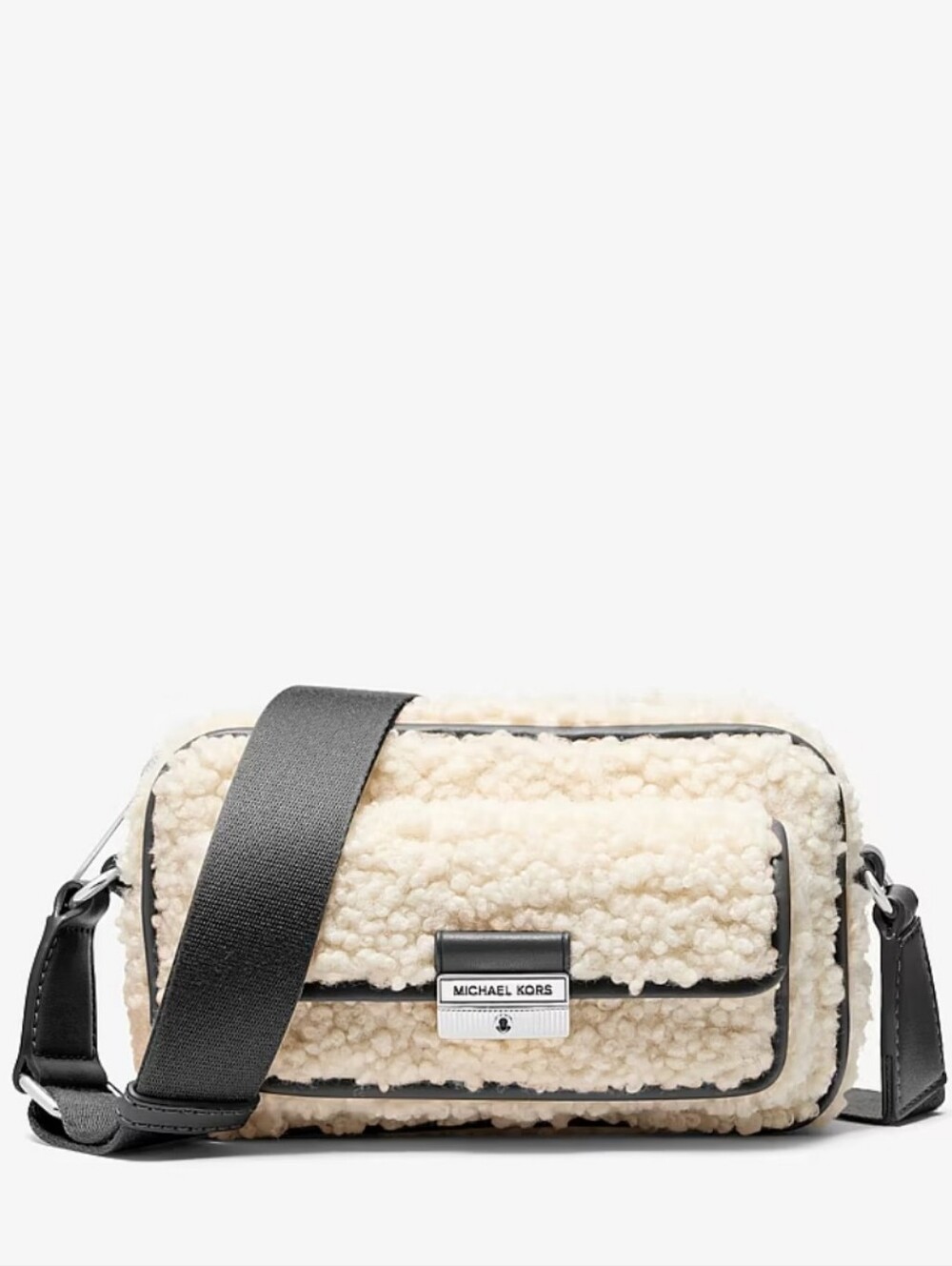 Bradshaw Extra-Small Faux Shearling Camera Crossbody Bag